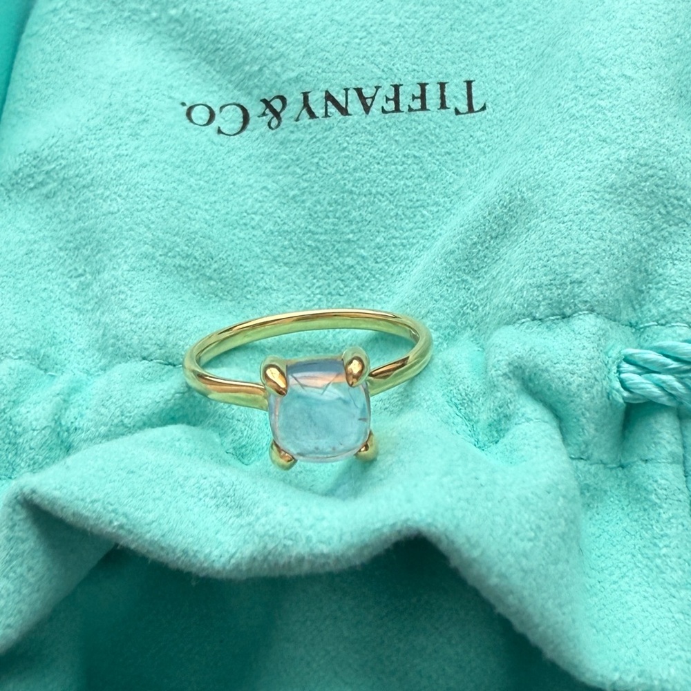 Tiffany & Co. Paloma Picasso 18k Yellow Gold Amethyst Sugar Stacks Ring